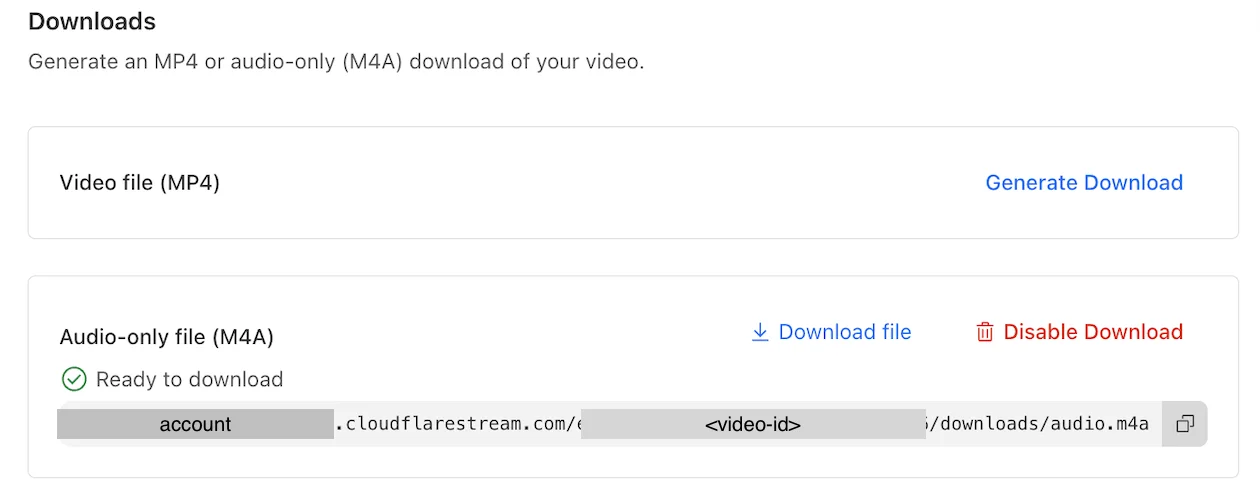 Extract audio from your videos with Cloudflare Stream