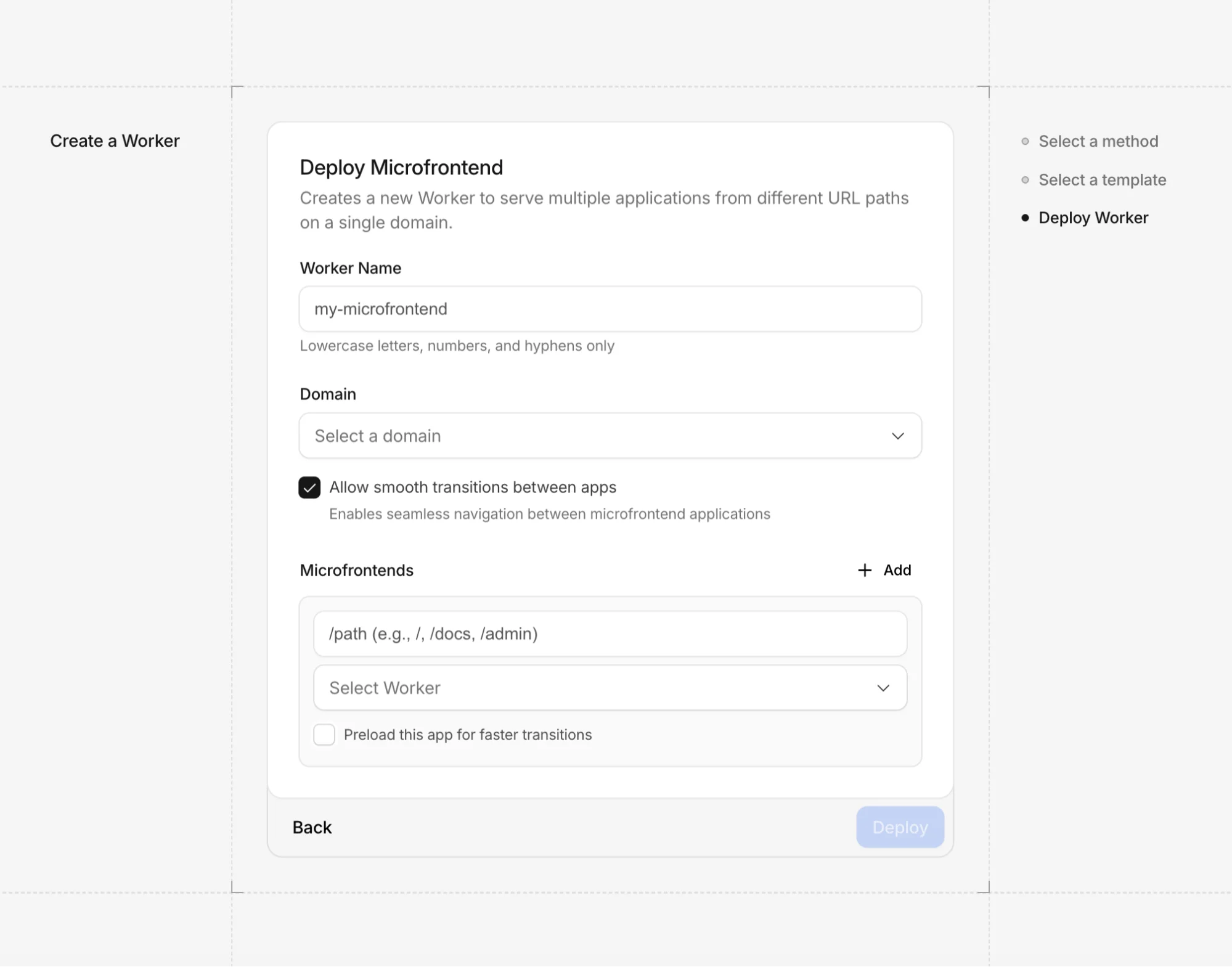 Building vertical microfrontends on Cloudflare’s platform