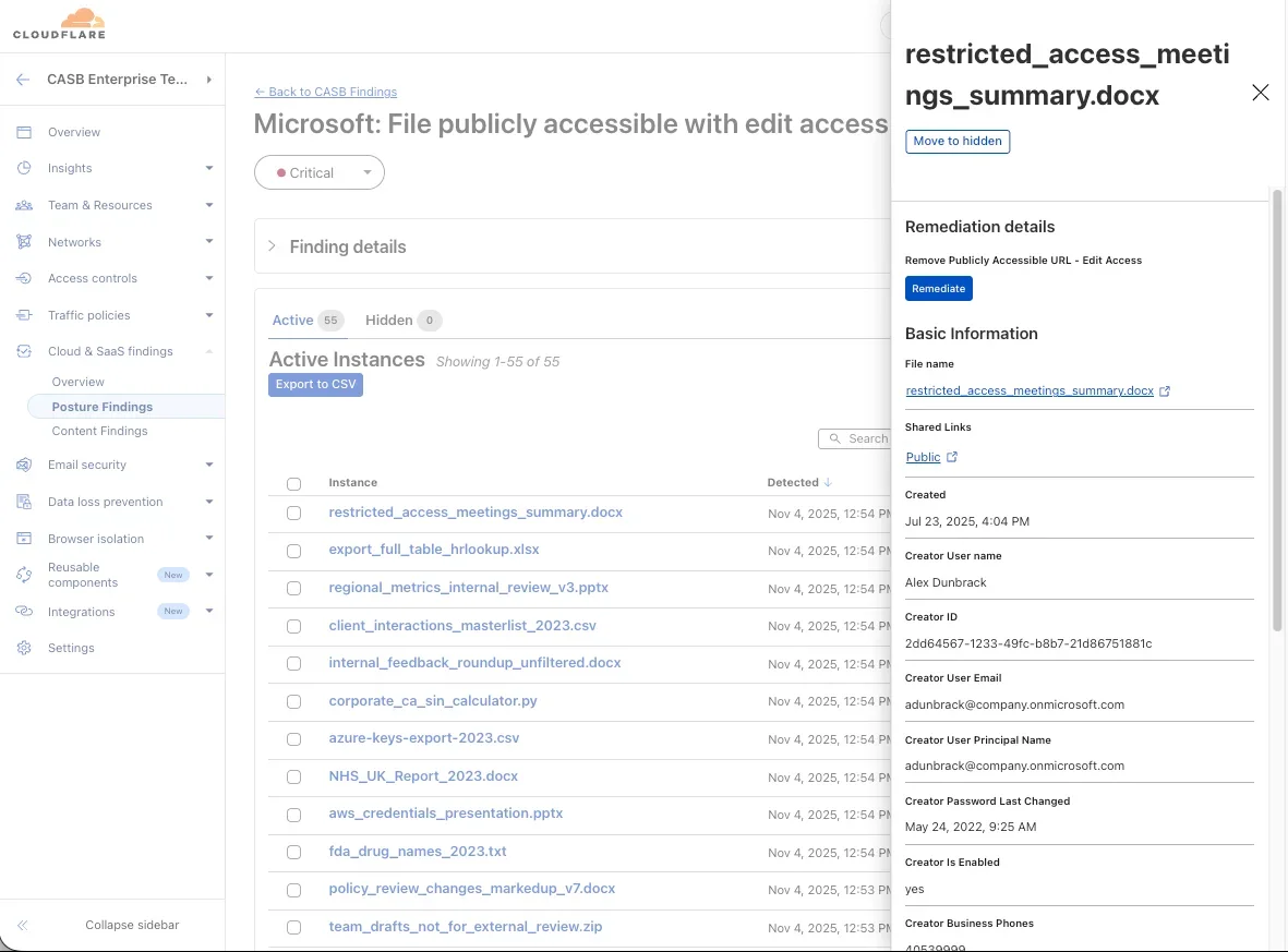See risk, fix risk: introducing Remediation in Cloudflare CASB