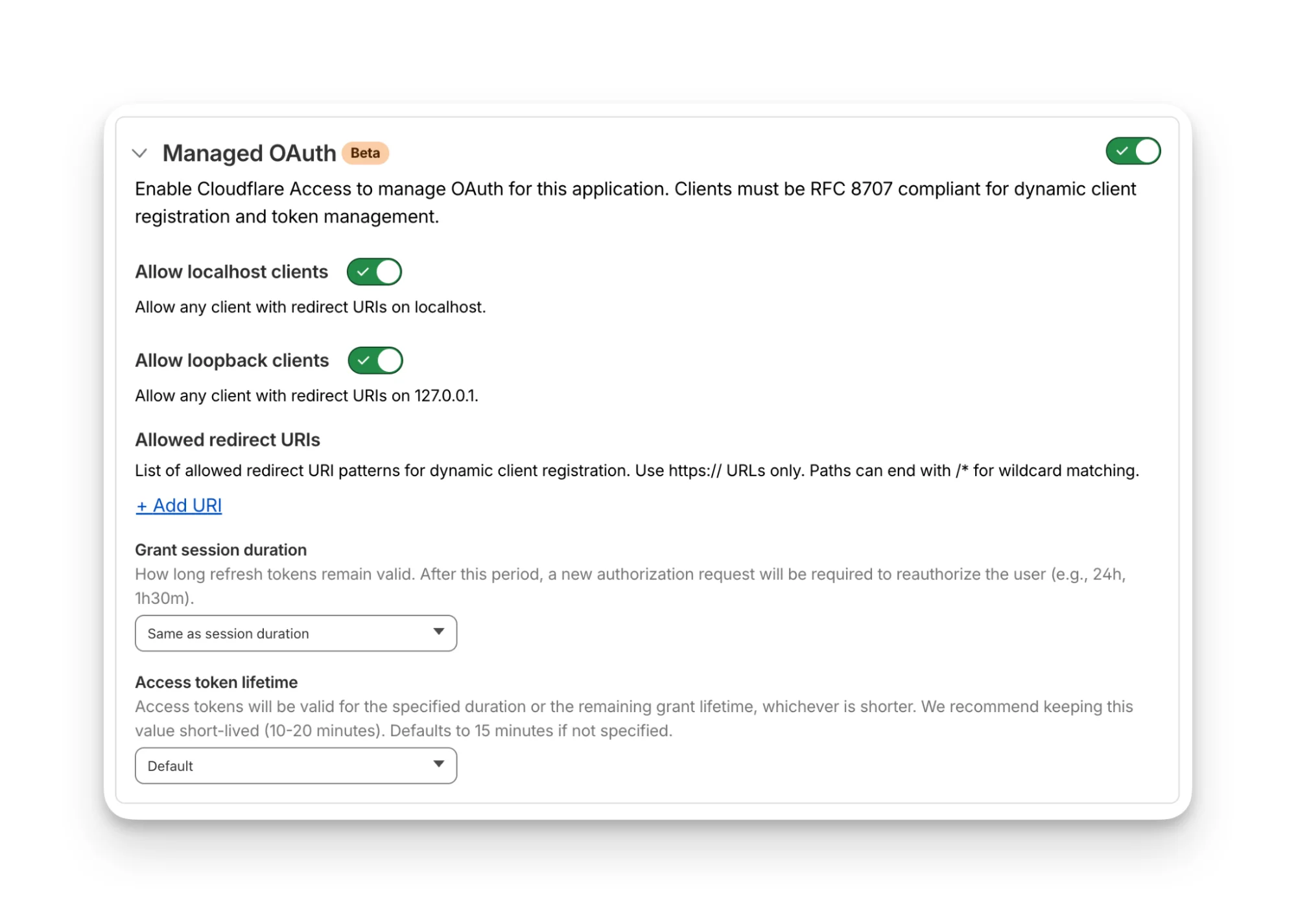 Managed OAuth for Access: make internal apps agent-ready in one click